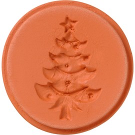 JBK Pottery Terra Cotta Cookie Stamps for Baking, Oven & Dishwasher Safe - Cookie Cutter, Molder, Stamper Press, Ideal for Cookies, Polvoron, Pastry, Shortbread, Butter Maker - Tree Themed Designs