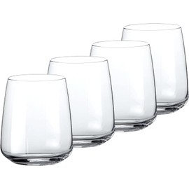 Bormioli Rocco Planeo 12.25 oz. Stemless Wine Glasses, Set of 4 - Made in Italy