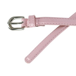 CTM® Women's Skinny Dress Belt, Medium, Light Pink
