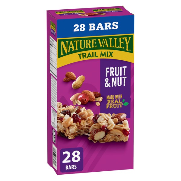 Nature Valley Fruit Nut Chewy Trail Mix, 28pk, 980g/2.1lbs (Imported from Canada)