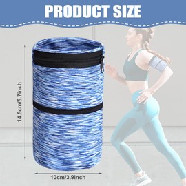 HAGOT 3 pieces zip wrist bag, sports gym basketball bracelets, absorbent wrist sweatbands, with zip bag, for handball, football, tennis