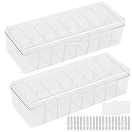 Miawtro Kabel Organizer Box，Kabelbox Mit 8 Fächern Mit Herausnehmbaren Trennwändencable Organizer Zur Kabelaufbewahrung,Kann Auch Als Kartikarten Box Zur Aufbewahrung Von Karten Verwendet Werden.