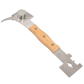 DEEPBANG Multi-Purpose hive Tool with Wooden Grip Hive Scraper, bee hive Tool Frame Lifter and Uncapping Knife Beekeeping Tools