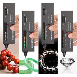 Diamond Tester, Professional Jewelers' Gemstone Detector, High Accuracy Diamond Checker Pen Professional for Jewelers, Gem Tester,60X Magnifying Glasses Tool Kit for Novice Expert