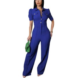 Sexy ladies fashion wide leg elegant club jumpsuit business party jumpsuit