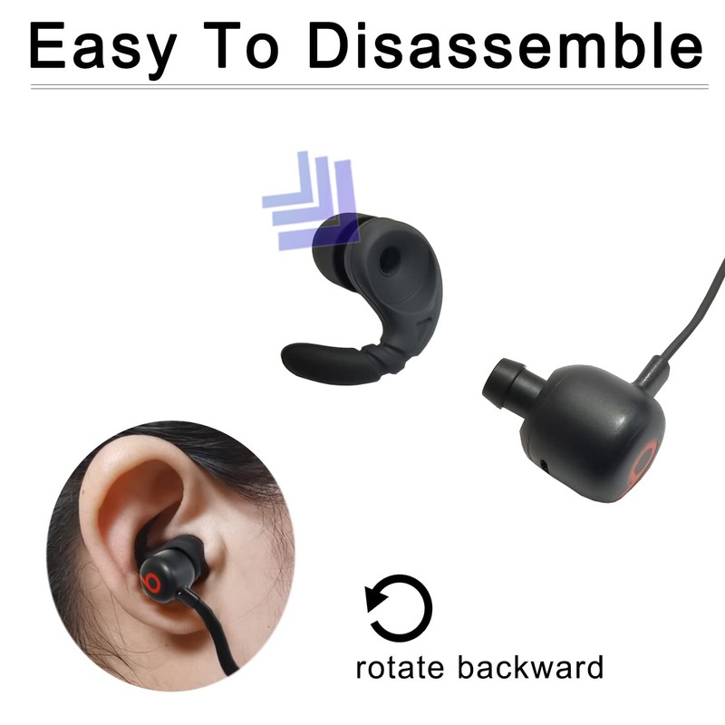 Luckvan Silicone Ear Hooks for Beats Flex Ear Tips Replacement