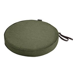 Classic Accessories Montlake Water-Resistant 15 Dia x 2 Inch Patio Dining Seat Cushion, Heather Fern Green