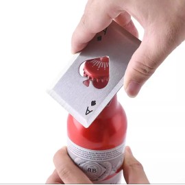 Ace of Spades Bottle Opener Silver Ace of Spades Bottle Opener Wallet EDC Poker Holdem Player Fun Party Gift