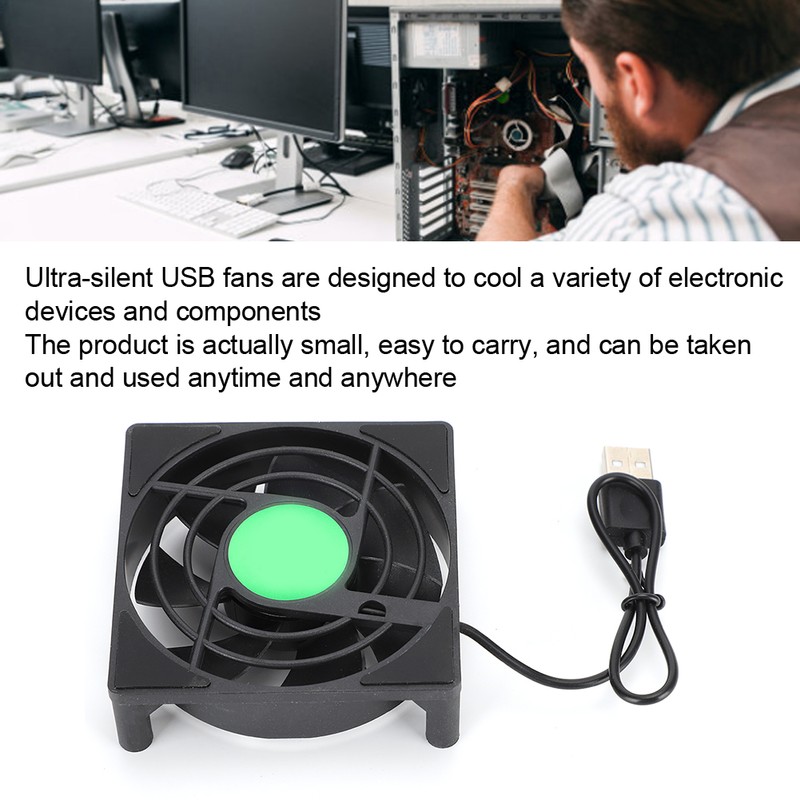2pcs MINI Radiator Fan Player Box PC Router TV BOX