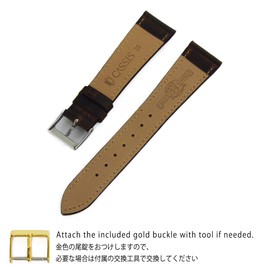 CASSIS Calf Watch Strap LAVAL Laval 0.8 inches (20 mm) Replacement Tool Included