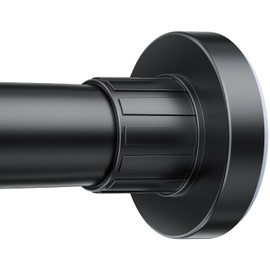 Ausemku Shower Curtain Rod 32 to 65 Inch - 1 Inch Diameter Never Rust Non-Slip Spring Tension Curtain Rod No Drilling Stainless Steel Telescoping Rod