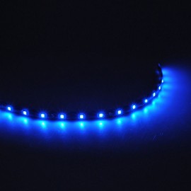 Etopars 5 X Blue 12V 15 Led 30cm Car Auto Vehicle Grille Flexible Waterproof Underbody Light Strip