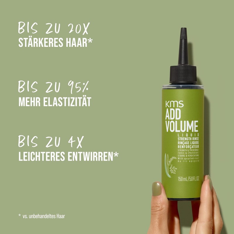 KMS AddVolume Liquid Strength Rinse | Up to 20x Stronger