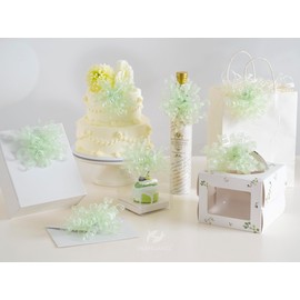 HUIHUANG Curly Bows for Gift Wrapping Sage Green Gift Bows 5 inch x 8 Counts Self-Adhesive Curly Ribbon Bow for Presents, Treat Bags, Baby Shower Favors, Wrapping Accessories, Party Decor