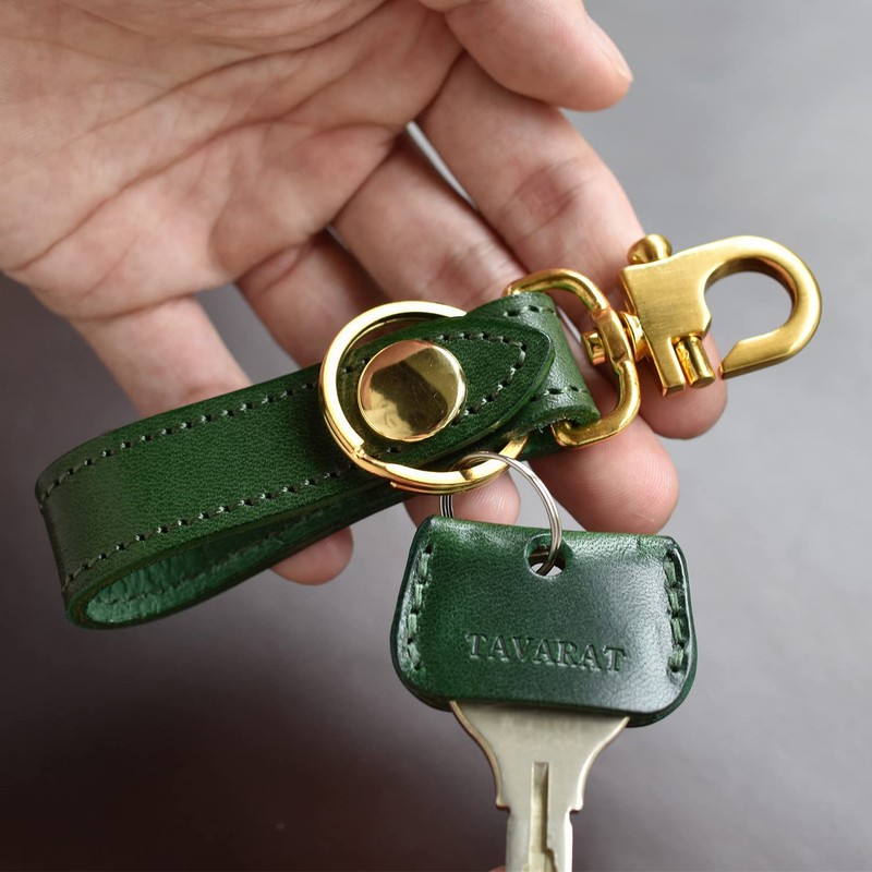 TAVARAT Tps-002 Keychain, Genuine Leather, Made in Japan, Himeji Leather,