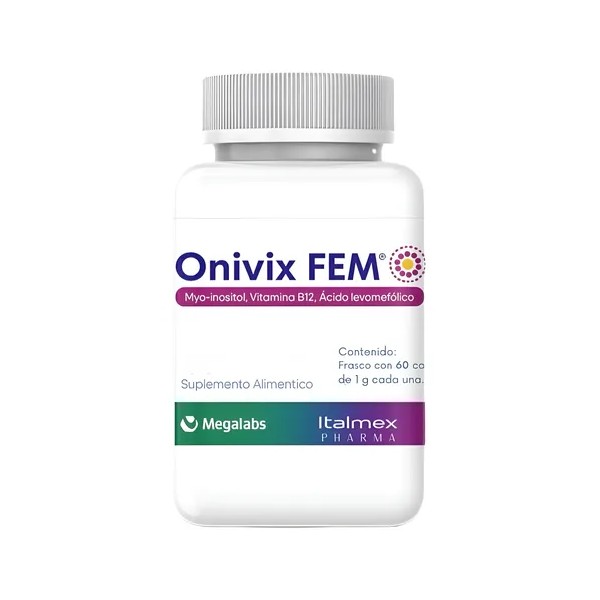Onivix Fem Myo Inositol Vitamina B 12 Suplemento 60 Caps
