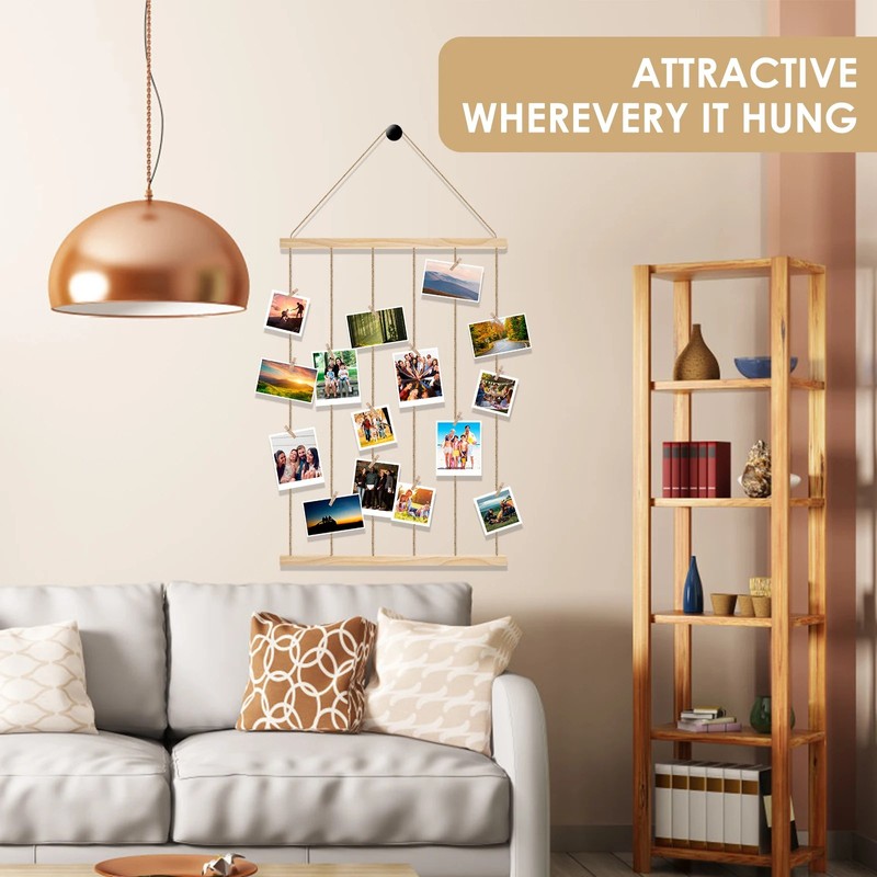 ClearView Picture Frame Collage – Multi-Photo Hanging Display for Wall