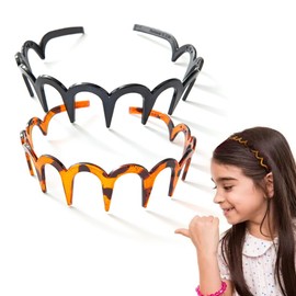 XPEX Pack of 4 Shark Tooth Hair Comb Hair Band Wavy Plastic Headband Make Up Headband for Sports Fitness Daily for Women and Girls