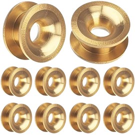 ZAMDOE Universal 10 Pack String Trimmer Grass Trimmer Head Eyelet Sleeves Brush Cutter Weed Eater Brass Sleeves Replacement Parts Attachment Accessories for Troy-Bilt, for Craftsman Garden Engine