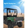Rhino 660 YONQIFON UTV Rear Window with Zipper Open Soft