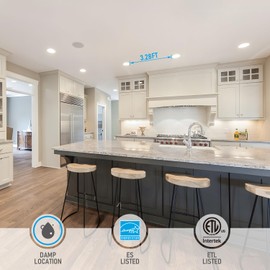 TORCHSTAR 12-Pack Essential Series 6 Inch Ultra-Thin LED Recessed Lighting with J-Box, 4000K Cool White, 12W Dimmable 1000lm Brightness LED Downlight, ETL & Energy Star Listed