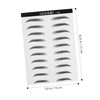 OATIPHO 2sheets Eyebrow Tint Stickers Stencil Set Natural Simulation Eyebrows