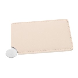 IWOWHERO Foundation Palette Mini Makeup Palette Makeup Plate Palette Makeup Blending Plate Makeup Mixing Tray for Foundation Makeup Palettes Mixing Palette for Nails Pu Leather Silver