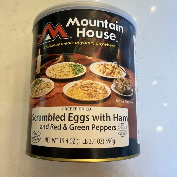 Mountain House Freeze Dried Scrambled Eggs With Ham & Red