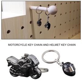 XOUDKE Motorcycle Helmet Keyring, Fashion Locomotive Style Keyring, Very Actually As A Birthday, Holiday Gift, black