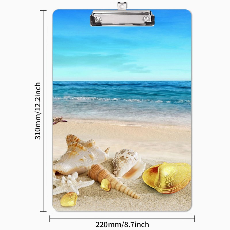 Yecitona Plastic Clipboards, Cute Pattern Clipboard with Low Profile Metal