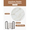 InnoGear Coasters for Drinks, 8 Pieces with Holder Absorbent Ceramic
