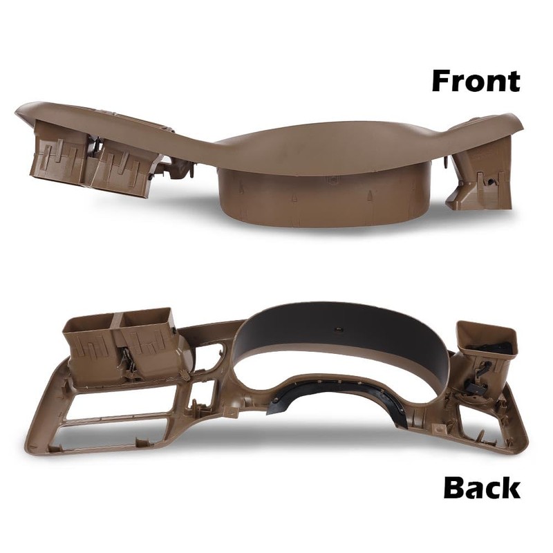 DOTCOM Dash Trim Bezel Cover Single Din Beige Compatible with