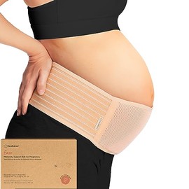 KeaBabies - Banda de maternidad para el embarazo, cinturón de apoyo para el vientre suave y transpirable, bandas de apoyo pélvico, correa de abdomen para pantalones, soporte para la espalda para