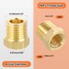 Rebower 4 Pack Female to Male Adapter Converts 1/4" MNPT