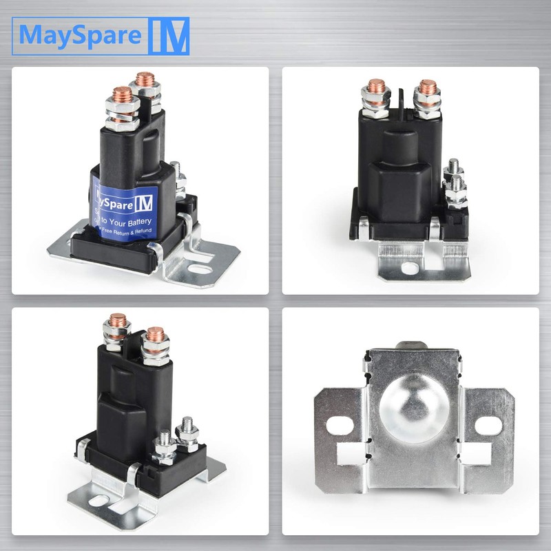MaySpare 80-Amp 12V Continuous Duty Solenoid Battery Isolator and Starter