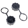 QIEIEI Pack of 2 Threaded Drain Covers with Tethers for