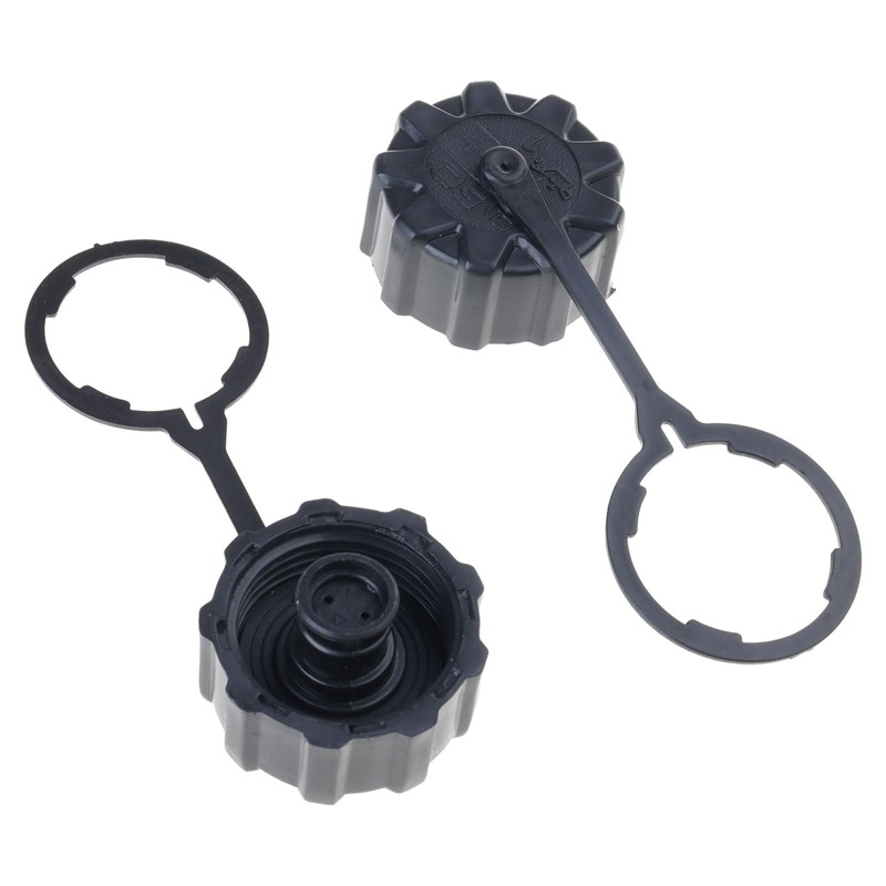 QIEIEI Pack of 2 Threaded Drain Covers with Tethers for