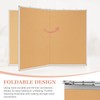 AMUSIGHT Double-Sided Large Cork Board, 48" x 36" Foldable Hanging