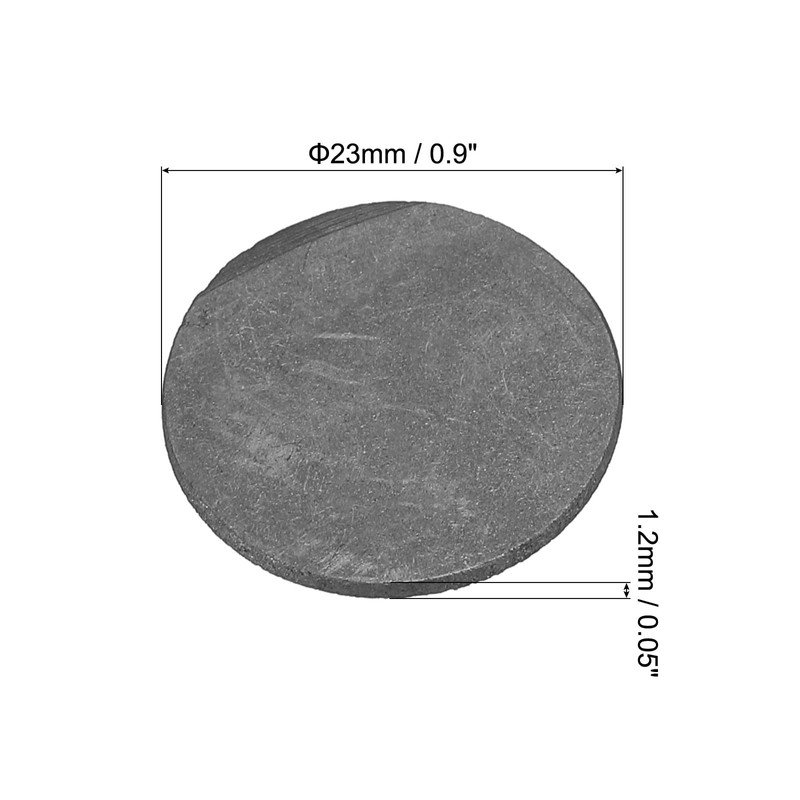 sourcing map Pack of 20 Round Graphite Block Disc Bars