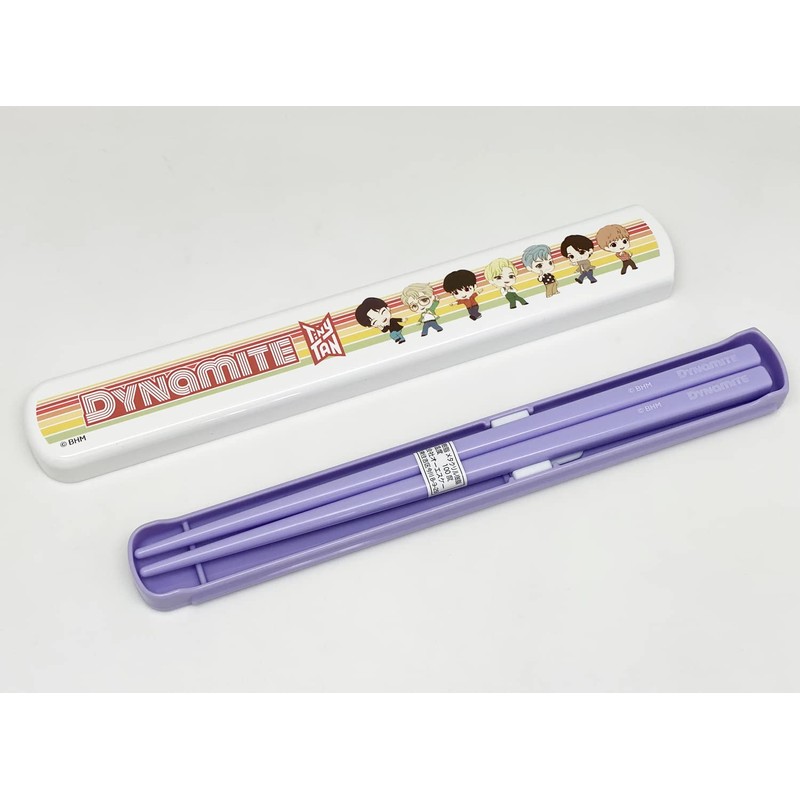 OSK BTS TinyTAN Pull Lid Chopsticks Case Set, Made in