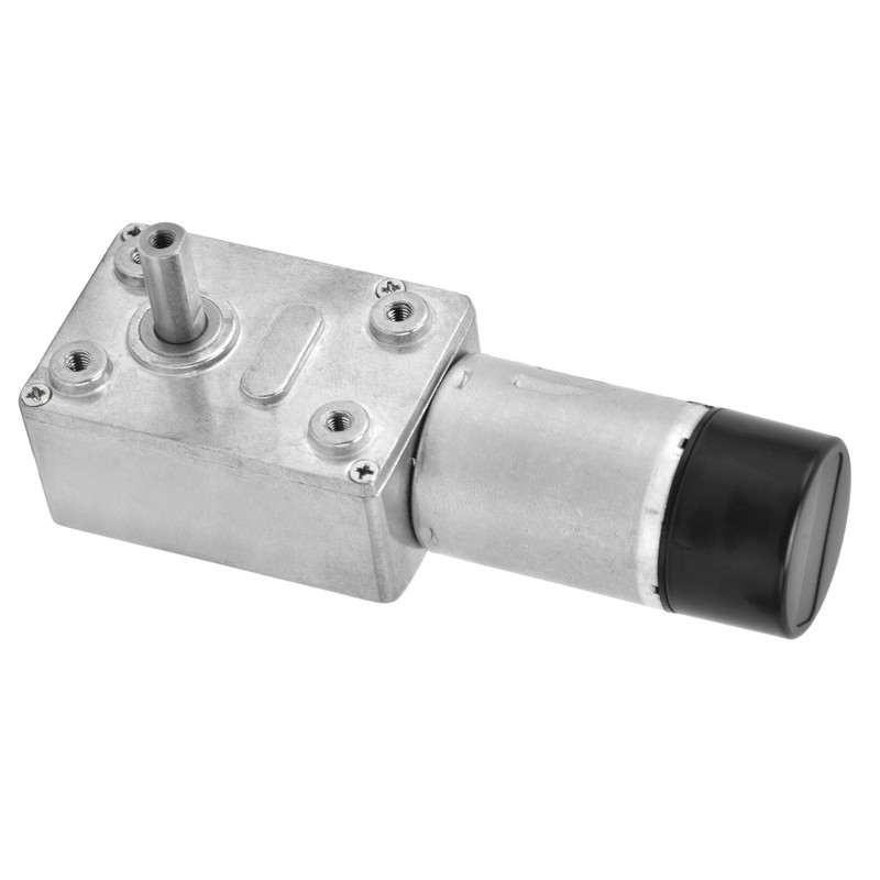 DC Worm Gear Motor 15mm Double Shaft Speed Reduction Drive