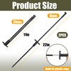 RunNico 2 Pcs Turkey Decoy Hunting Stake, Collapsible Turkey Mounting
