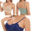 AYNKH Lace Bralette for Women, Padded Bra, Set 7 Pieces
