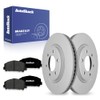 AutoShack Front Brake Rotors Premium Ceramic Brake Pads | Replacement