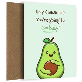 Congratulations Pregnant Card Parents to be Card - Avocado Avo Baby | Congrats Mum to be - Baby Shower Cards for Mum to be Pregnancy - Maternity Expecting