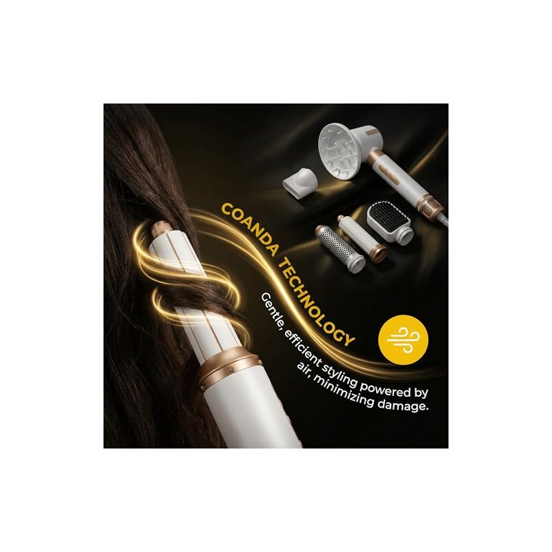 Nora Styler Multi-Styler Pro 7 en 1, Ionic Hot Air