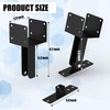 JEXALINE 3Pcs Roof Riser Brackets Kit,Pergola Roof Riser Beam Bracket,Heavy