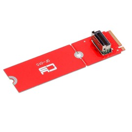cablecc M.2 M-Key PCI-E 5.0 4.0 to Mini Cool Edge IO MCIO Female Host Adapter for PCIe Nvme SSD 2280 2230