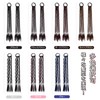Yokosen Hair Extensions Braid Gray Ponytail Ring 45cm Gray