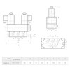2 Position 5 Way Solenoid Valve Single Electric Control Pneumatic